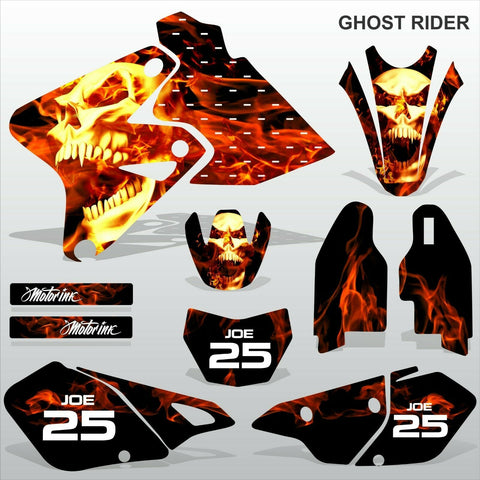 Suzuki DRZ 400 2002-2012 GHOST RIDER motocross racing decals set MX graphics kit