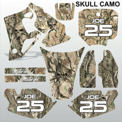 Honda CR80 1996-2002 SKULL CAMO motocross racing decals set MX graphics kit