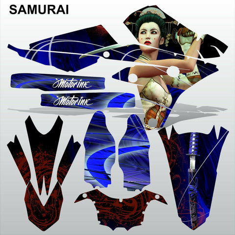 Yamaha YZF 250 450 2014 SAMURAI motocross decals racing set MX graphics kit