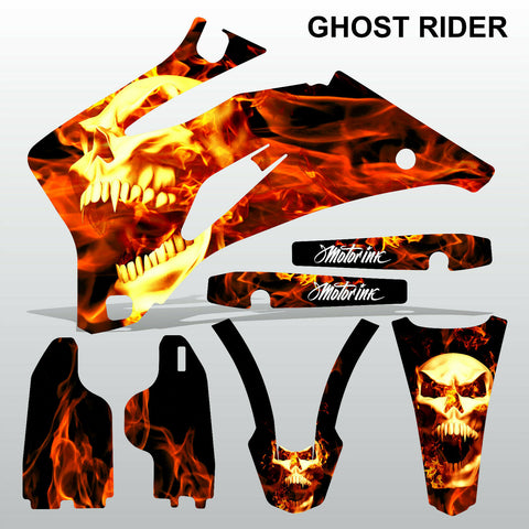 Yamaha WR 450F 2007-2013 GHOST RIDER motocross race decals set MX graphics kit