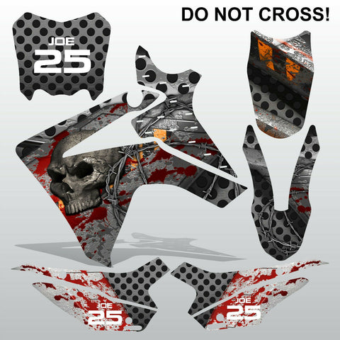 Honda CRF 110F 2013-2014 DO NOT CROSS! motocross decals MX graphics kit