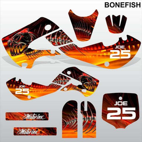 Kawasaki KX65 2000-2015 BONEFISH motocross decals set MX graphics kit stripes