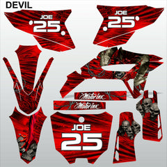 HONDA CRF 450R 2021 DEVIL motocross racing decals set MX graphics stripes kit