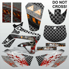 TM MX 125 250 300 450 2008-2014 DO NOT CROSS motocross decals set MX graphics