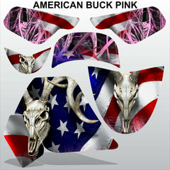 Yamaha PW50 1992-2019 AMERICAN BUCK PINK motocross racing decals set MX graphics