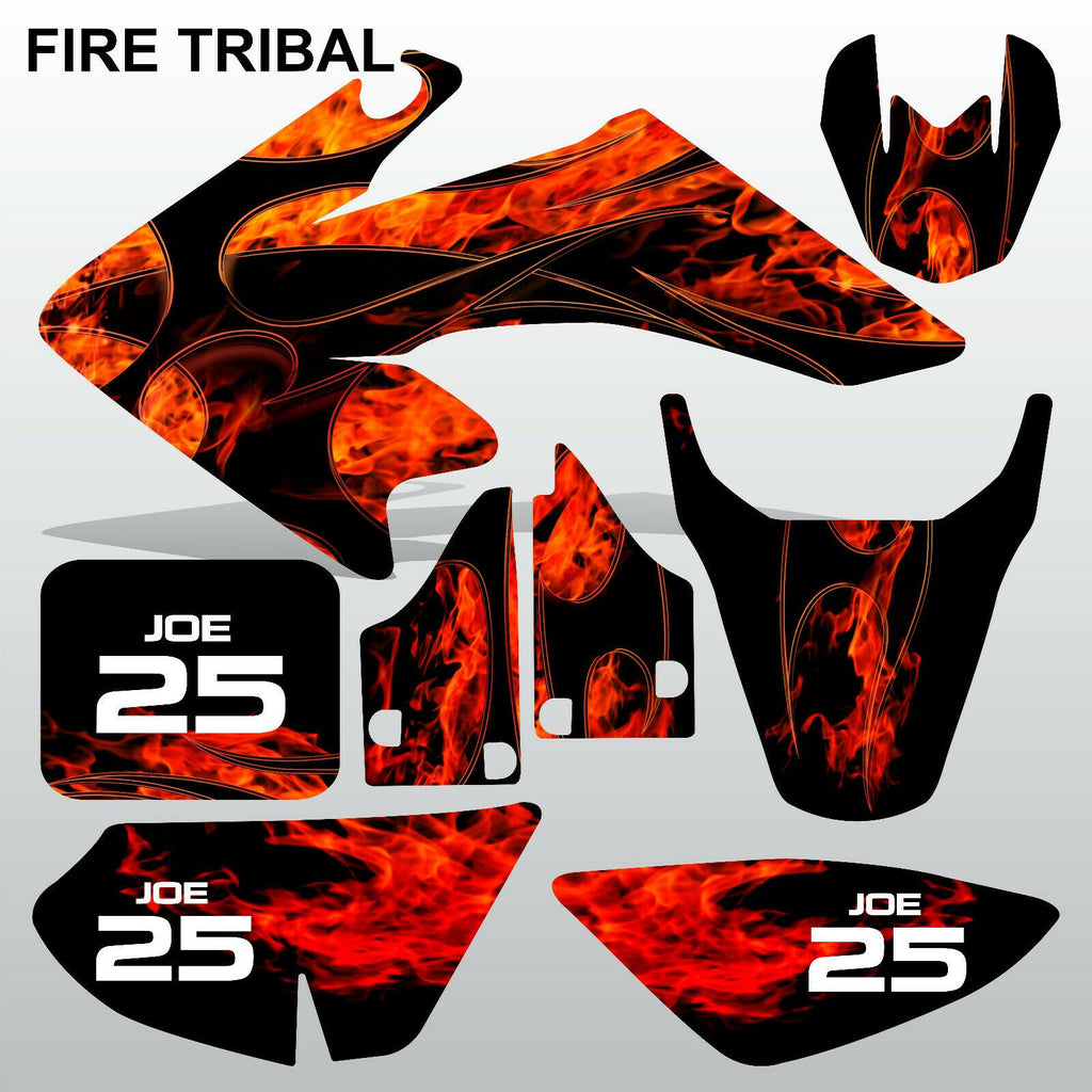 Honda CRF 50 2004-2016 FIRE TRIBAL  motocross decals set MX graphics kit