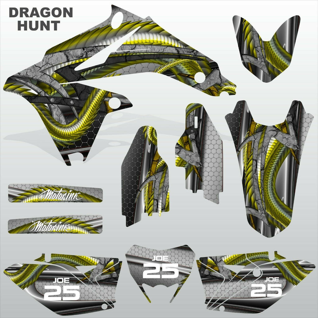 Suzuki RMX 450Z 2011-2013 DRAGON HUNT motocross racing decals set MX graphics