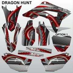 HONDA CR 250 450 2018-2021 DRAGON HUNT motocross racing decals set MX graphics