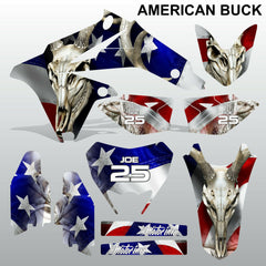 Suzuki RMX 450Z 2011-2013 AMERICAN BUCK motocross racing decals set MX graphics