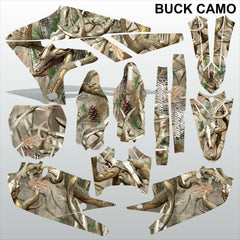 Yamaha YZF 450 2018-2021 BUCK CAMO motocross racing decals set MX graphics kit