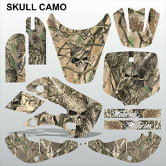 Kawasaki KLX 110 2000-2009 SKULL CAMO motocross racing decals set MX graphics