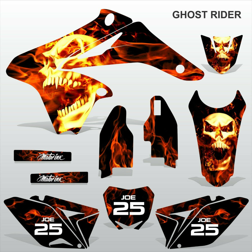 Suzuki RMZ 250 2010-2018 GHOST RIDER motocross racing decals set MX graphics kit
