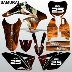 Suzuki RMZ 250 2010-2018 SAMURAI motocross racing decals set MX graphics kit