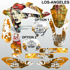 HUSQVARNA CR WR 125 2009-2013 LOS-ANGELES motocross decals set MX graphics kit