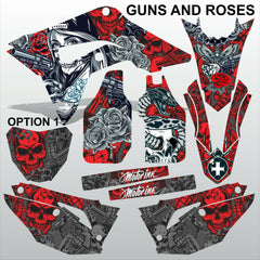 HONDA CR 250 450 2018-2021 GUNS AND ROSE motocross racing decals set MX graphics