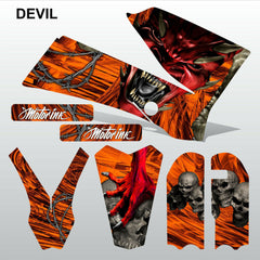 KTM SX 85-105 2006-2012 DEVIL PUNISHER motocross racing  decals set MX graphics