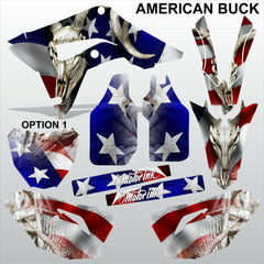 HONDA CR 250 450 2018-2021 AMERICAN BUCK motocross decals set MX graphics kit