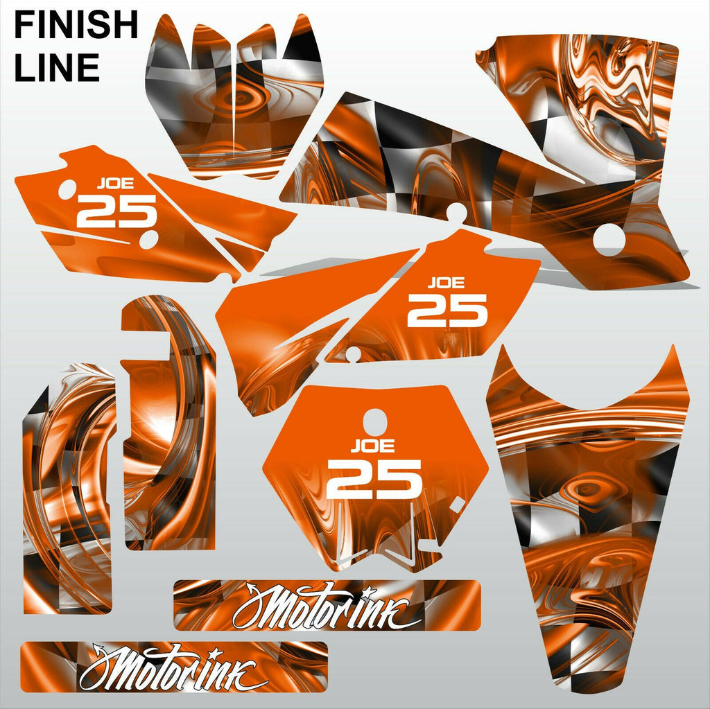 KTM SX 2003-2004 FINISH LINE motocross decals  stripes set MX graphics kit