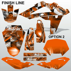 HUSQVARNA 250 450 510 2008-2010 FINISH LINE motocross decals set MX graphics kit