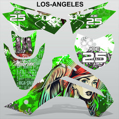 Kawasaki KLX 140 2015 LOS-ANGELES motocross racing decals set MX graphics kit
