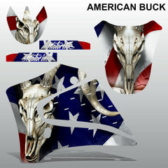 Yamaha TTR125 2000-2007 AMERICAN BUCK motocross racing decals set MX graphics