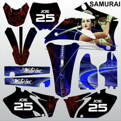 Yamaha YZF 250 450 2006-2007 SAMURAI motocross racing decals set MX graphics kit