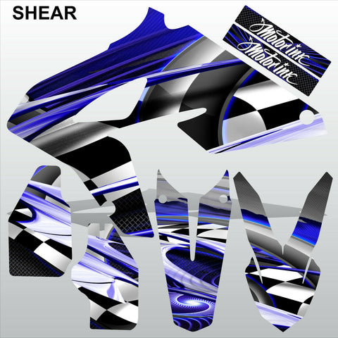 BMW G450X SHEAR motocross racing decals set MX graphics stripes kit