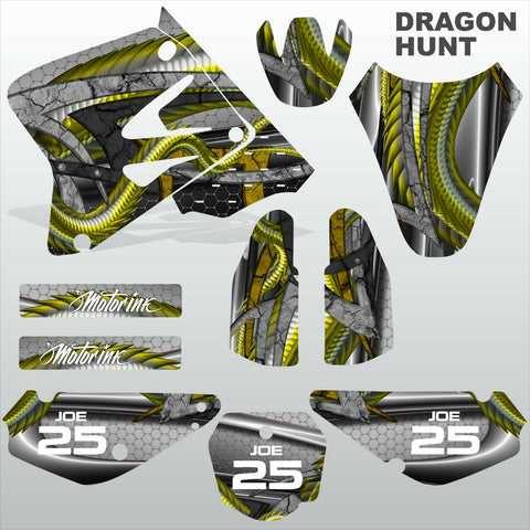 SUZUKI RM 80 2000-2018 DRAGON HUNT motocross racing decals set MX graphics kit