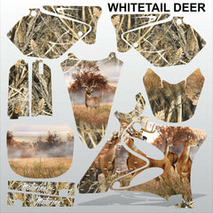 Yamaha YZ 125 250 2002-2005 WHITETAIL DEER motocross decals set MX graphics kit