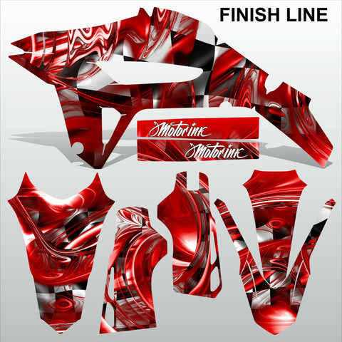 HONDA CRF 450R 2021 FINISH LINE motocross racing decals set MX graphics kit