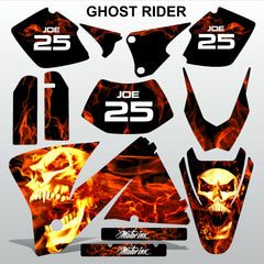KTM EXC 2001-2002 GHOST RIDER  motocross decals  stripes set MX graphics kit