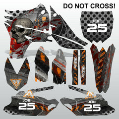 Yamaha YZF 450 2010-2013 DO NOT CROSS motocross decals set MX graphics kit