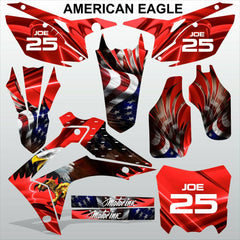 Honda CRF450 2013-2014 CRF250 2014 AMERICAN EAGLE motocross decals MX graphics