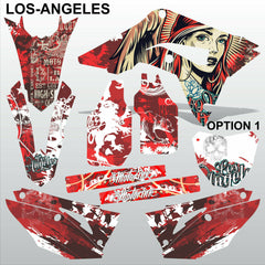 HONDA CR 250 450 2018-2021 LOS-ANGELES motocross racing decals set MX graphics