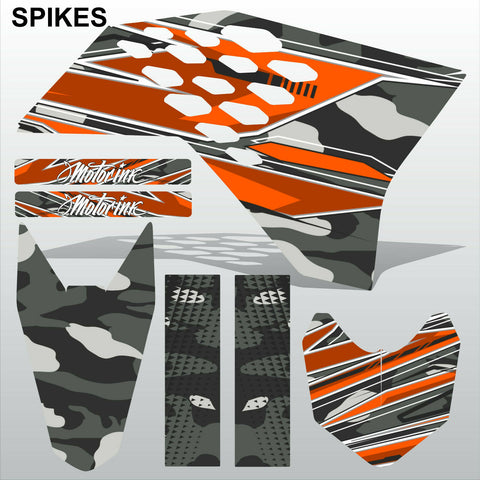 KTM SX 50 2009-2013 SPIKES motocross racing decals MX graphics stripes kit