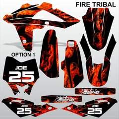 HUSQVARNA CR WR 125 2009-2013 FIRE TRIBAL motocross decals set MX graphics kit