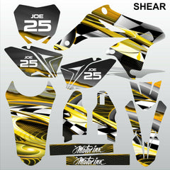Suzuki RMZ 250 2010-2018 SHEAR motocross racing decals set MX graphics kit