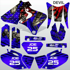 Yamaha YZF 250 400 426 1998-2002 DEVIL motocross decals set MX graphics kit