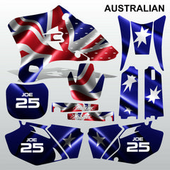 Yamaha WR 250F 450F 2003-2004 AUSTRALIAN motocross decals set MX graphics kit