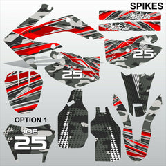 Honda CRF 250X 2004-2012 SPIKES motocross racing decals set MX graphics kit