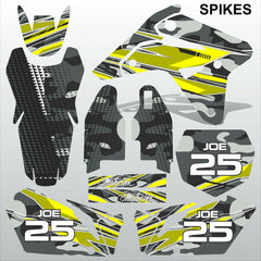 SUZUKI RMZ 450 2007 SPIKES motocross racing decals set MX graphics stripes kit