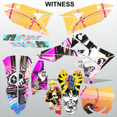 SUZUKI RMZ 450 2018-2021 WITNESS motocross racing decals set MX graphics kit