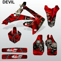 Honda CRF 250 2010-2013 PUNISHER SKULL DEVIL motocross decals MX graphics kit