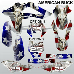 HUSQVARNA CR WR 125 2009-2013 AMERICAN BUCK motocross decals set MX graphics kit