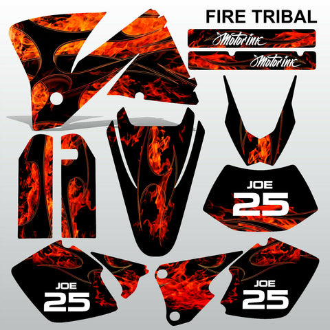 KTM EXC 2001-2002 FIRE TRIBAL race motocross decals  stripes set MX graphics kit