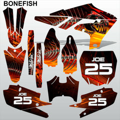 Yamaha YZF 450 2018-2021 BONEFISH motocross racing decals set MX graphics kit