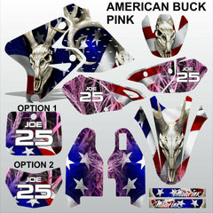 SUZUKI DRZ 400 2002-2020 AMERICAN BUCK PINK motocross decals set MX graphics kit