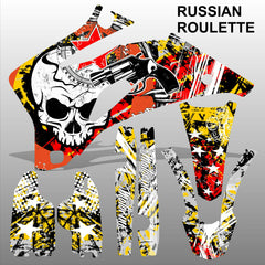 Yamaha WR 450F 2007-2013 RUSSIAN ROULETTE motocross race decals set MX graphics