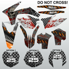 KTM EXC 2012-2013 XC 2011 DO NOT CROSS motocross decals set MX graphics kit