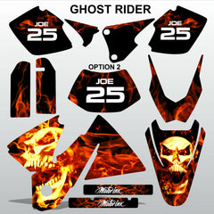 KTM EXC 1998-2000 GHOST RIDER motocross decals set MX graphics stripe kit